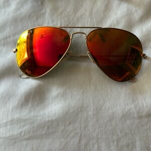 Red/ Orange Ray Bans NWT
